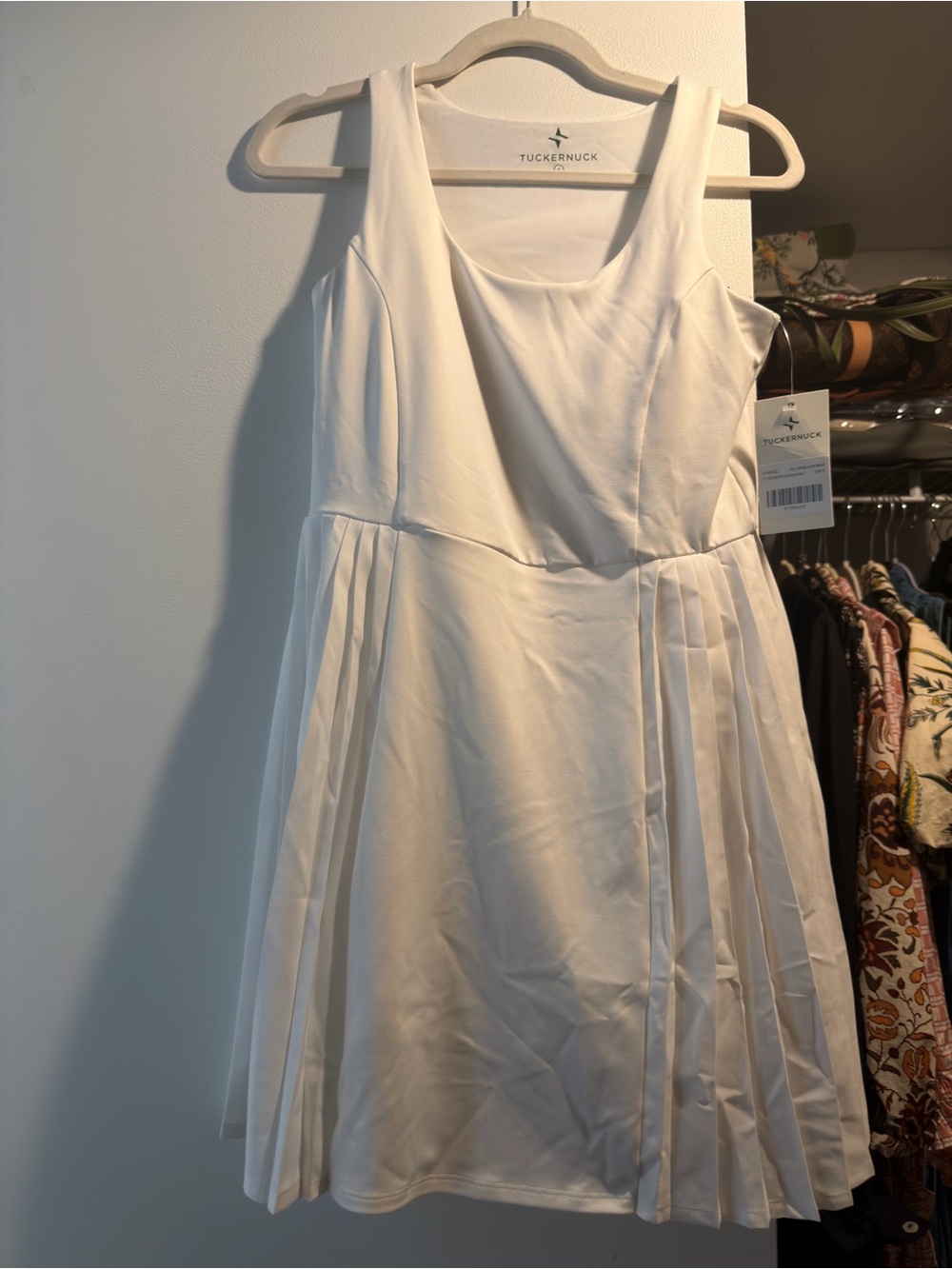 Tuckernuck White Pleated A-Line Tennis Dress